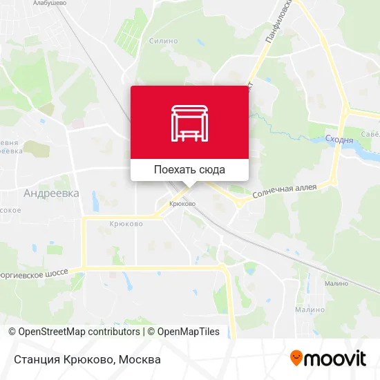 Карта Станция Крюково