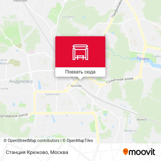 Карта Станция Крюково