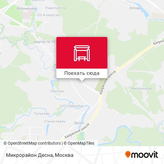Карта Микрорайон Десна