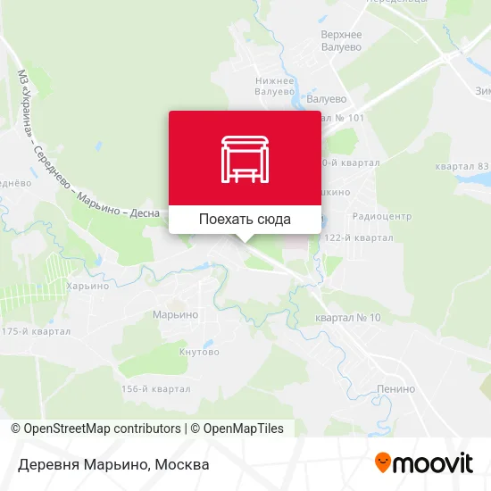 Карта Деревня Марьино