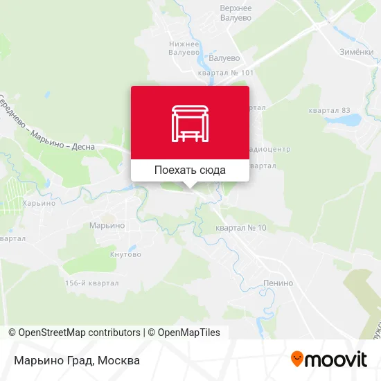Карта Марьино Град