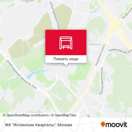 Карта ЖК "Испанские Кварталы"