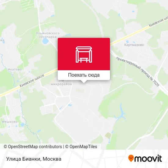 Карта Улица Бианки