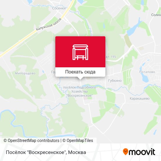 Карта Посёлок "Воскресенское"