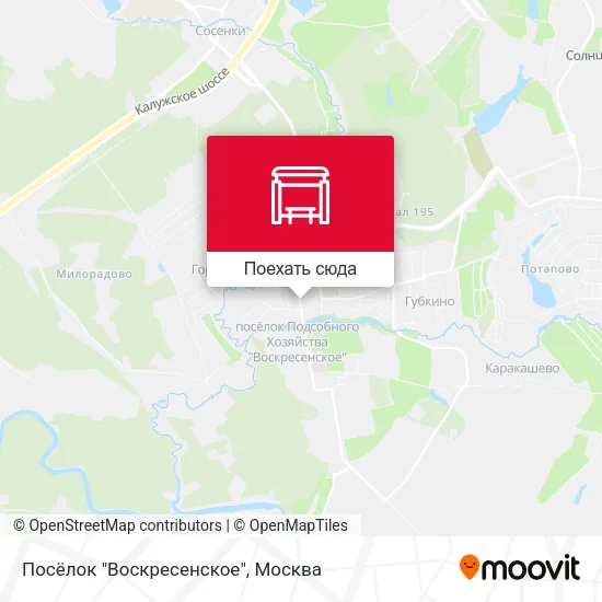 Карта Посёлок "Воскресенское"