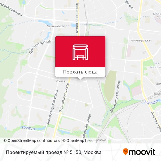 Карта Проектируемый проезд № 5150