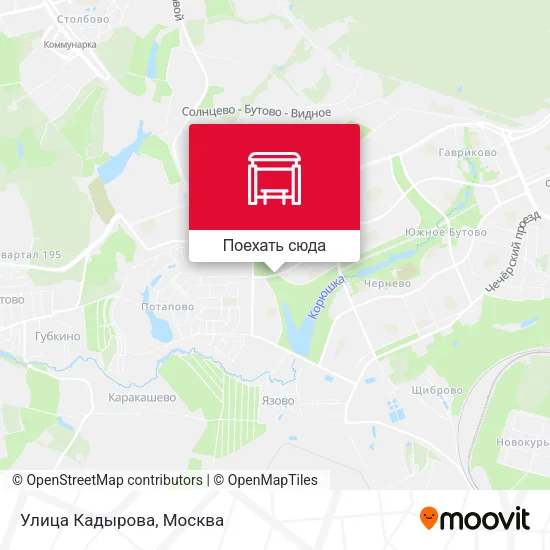 Карта Улица Кадырова