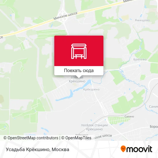 Карта Усадьба Крёкшино