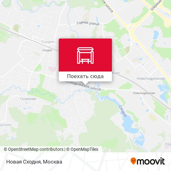 Карта Новая Сходня