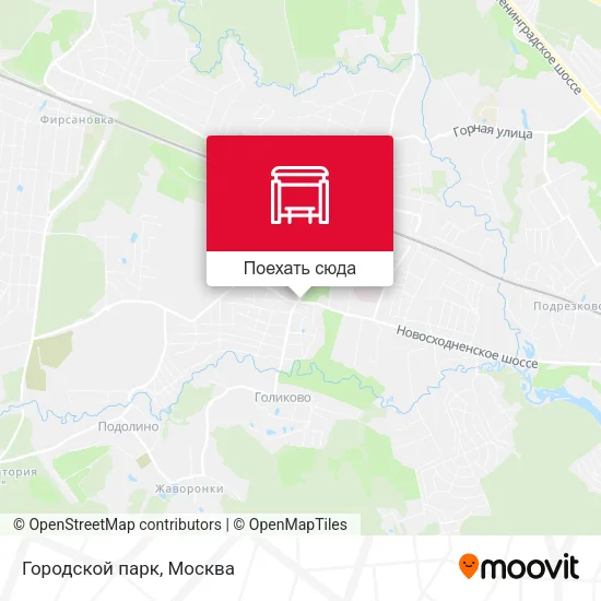 Карта Городской парк