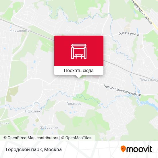 Карта Городской парк