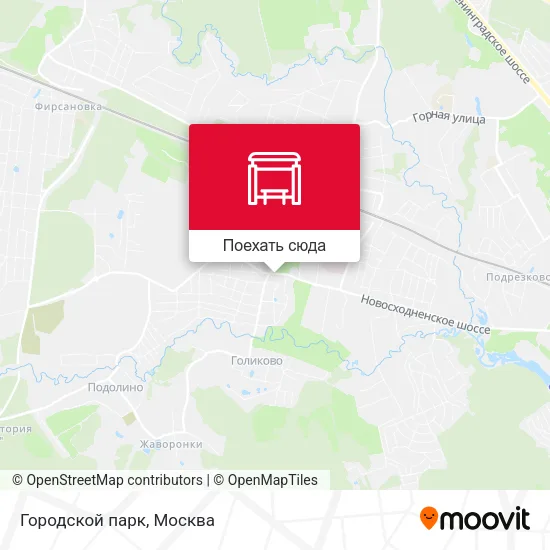 Карта Городской парк