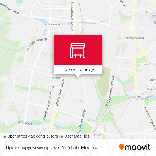 Карта Проектируемый проезд № 5150