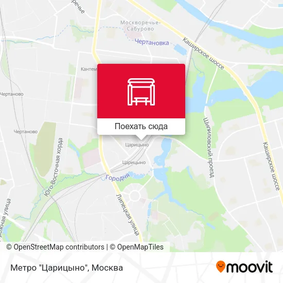 Карта Метро "Царицыно"