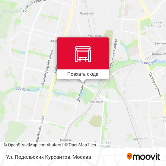 Карта Ул. Подольских Курсантов