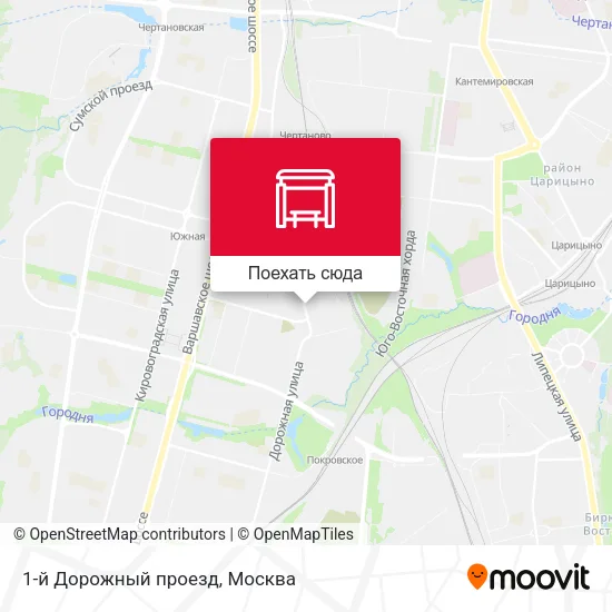 Карта 1-й Дорожный проезд