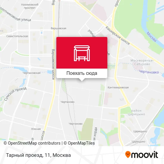 Карта Тарный проезд, 11