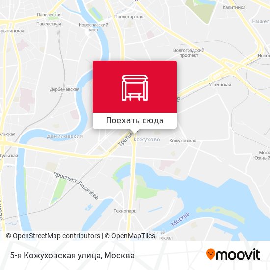 Карта 5-я Кожуховская улица