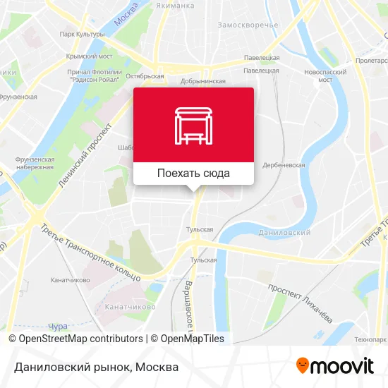Карта Даниловский рынок