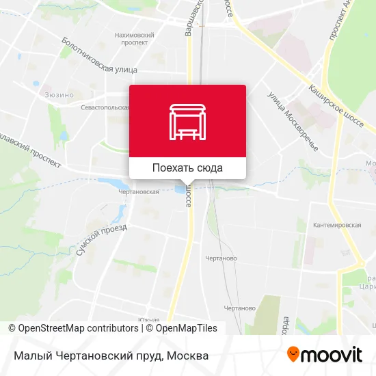 Карта Малый Чертановский пруд