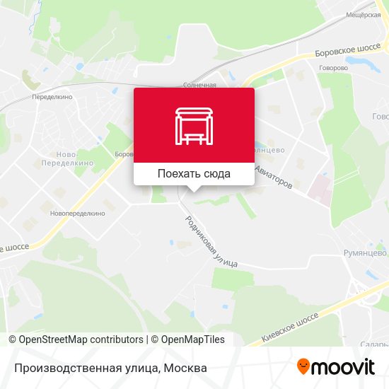 Карта Производственная улица