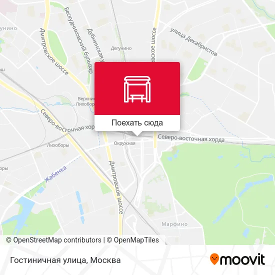 Карта Гостиничная улица