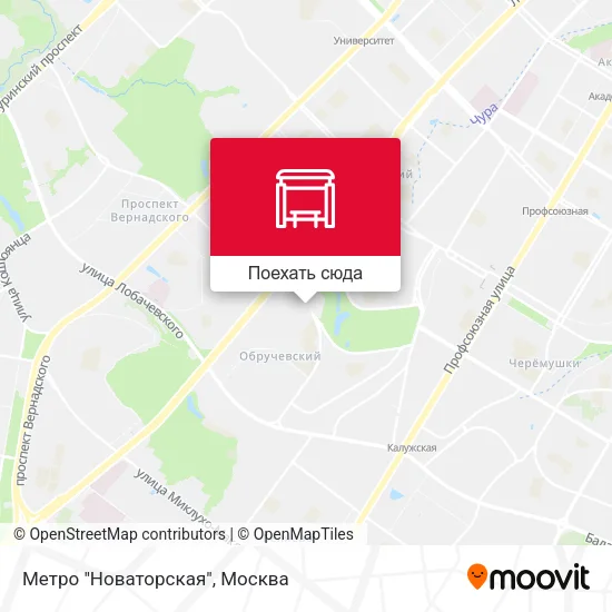 Карта Метро "Новаторская"