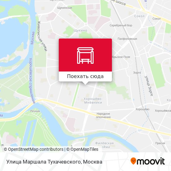 Карта Улица Маршала Тухачевского