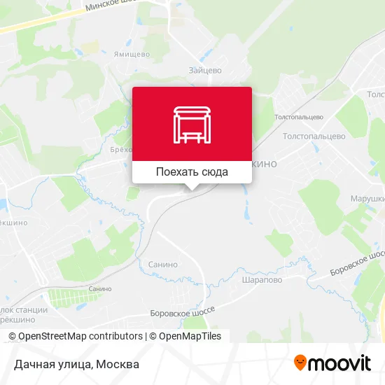 Карта Дачная улица