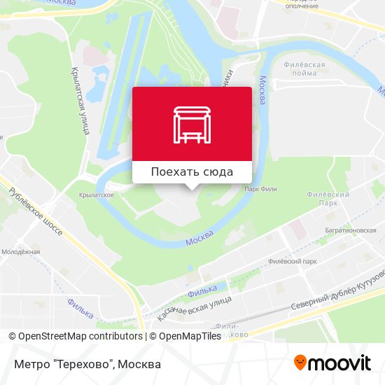 Карта Метро "Терехово"