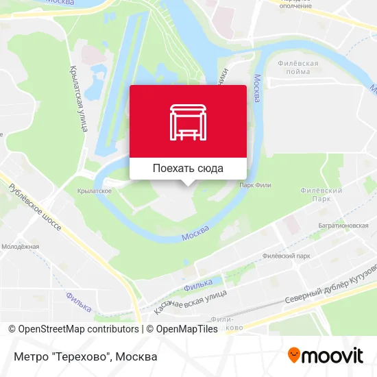 Карта Метро "Терехово"