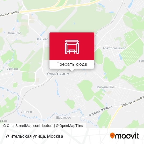 Карта Учительская улица