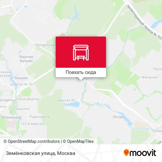 Карта Земёнковская улица