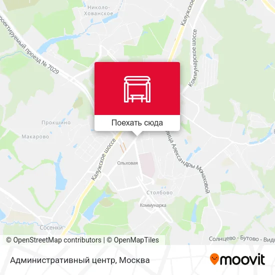 Карта Административный центр