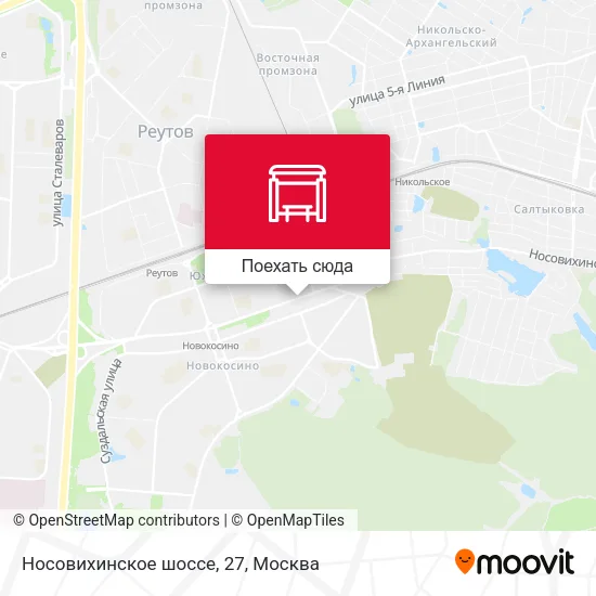 Карта Носовихинское шоссе, 27