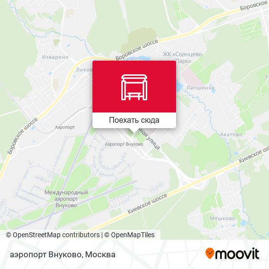 Карта аэропорт Внуково