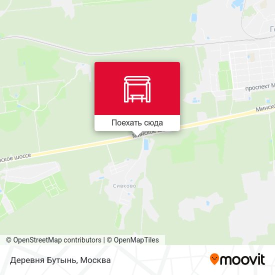 Карта Деревня Бутынь