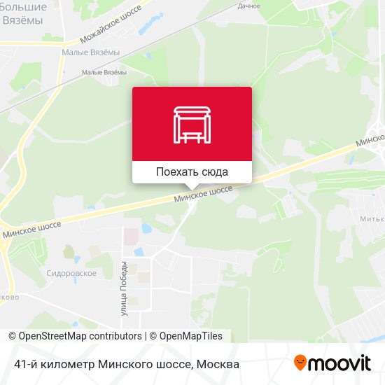 Карта 41-й километр Минского шоссе