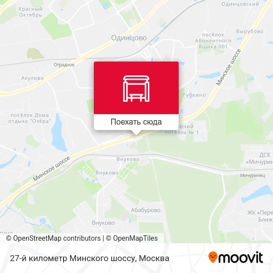 Карта 27-й километр Минского шоссу