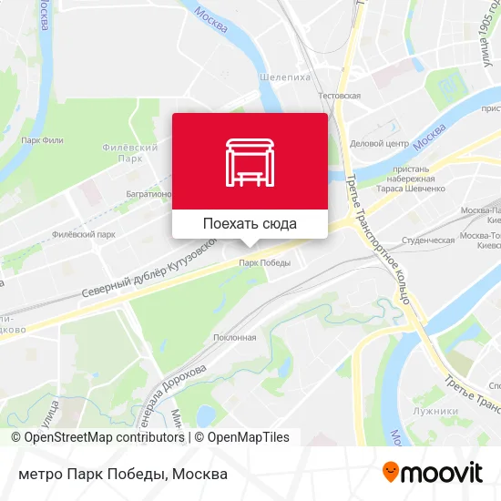 Карта метро Парк Победы