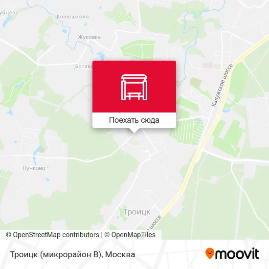 Карта Троицк (микрорайон В)