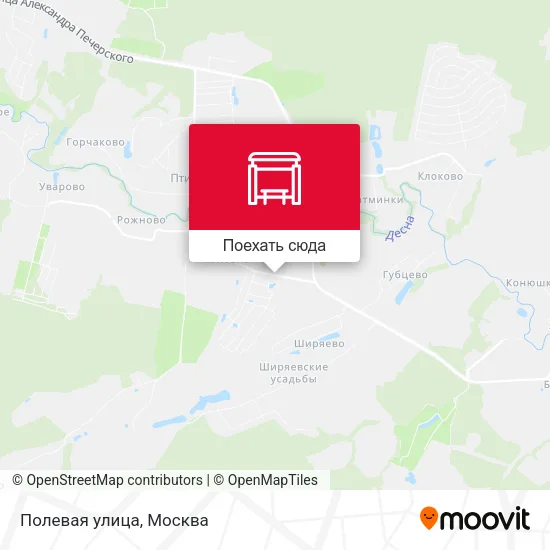 Карта Полевая улица