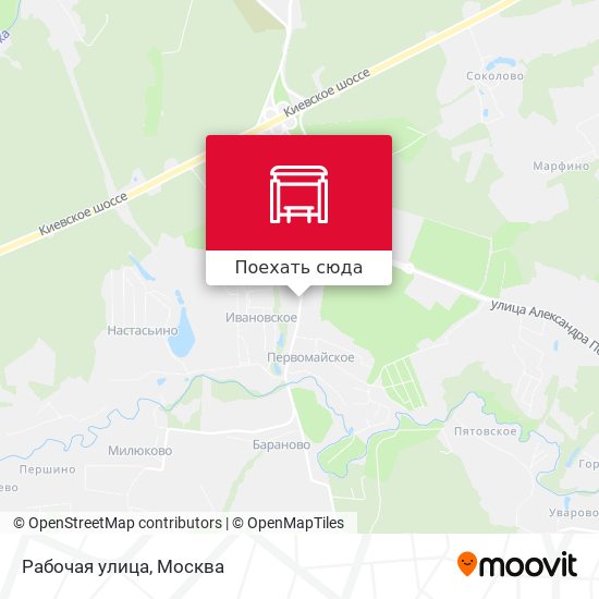 Карта Рабочая улица