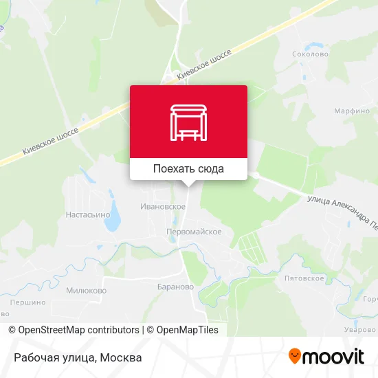 Карта Рабочая улица