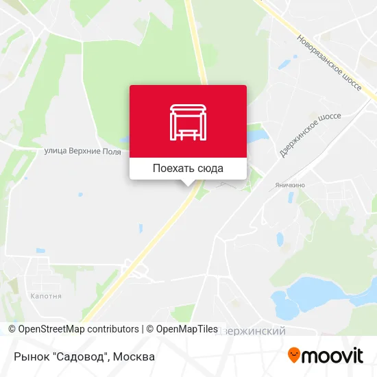 Карта Рынок "Садовод"