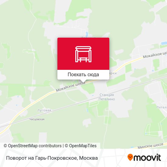 Карта Поворот на Гарь-Покровское