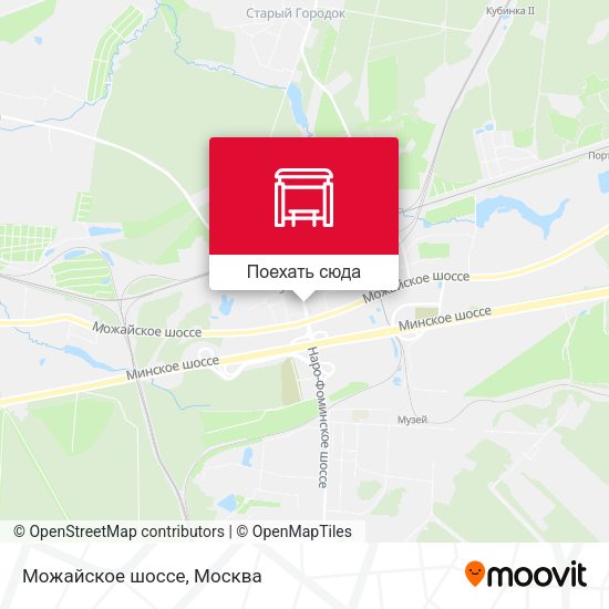 Карта Можайское шоссе
