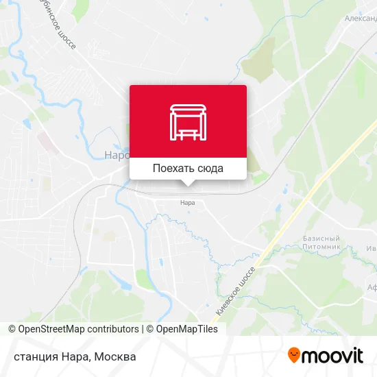 Карта станция Нара