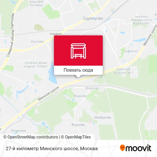 Карта 27-й километр Минского шоссе