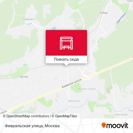 Карта Февральская улица